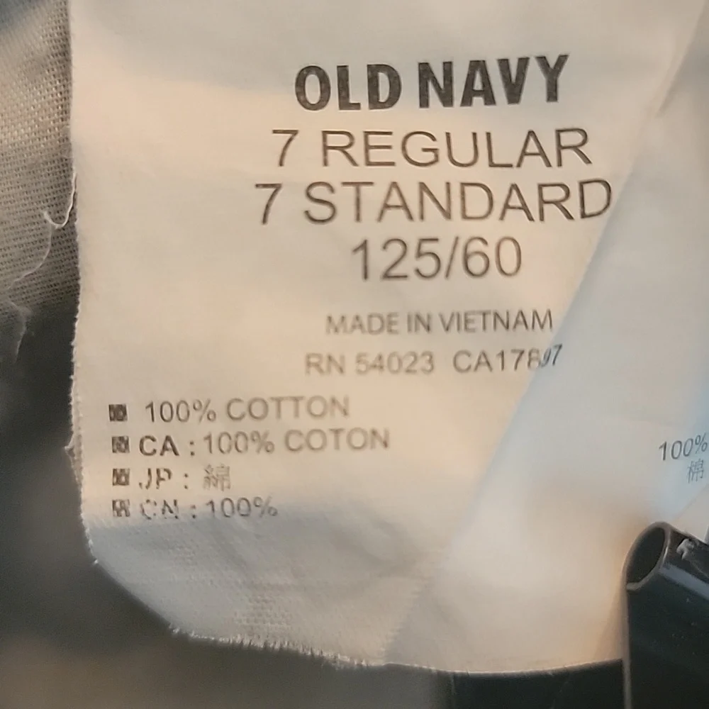 OLD NAVY **3 for $20 item** Boy's‎ Black Cargo Multi-Pocket Casual Shorts 7